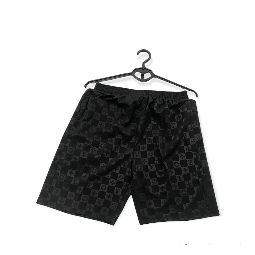 Quần Đùi Nam Họa Tiết 3D Dập nổi Chất vải Gió co dãn Không Nhăn Không Xù có túi khóa và dây rút