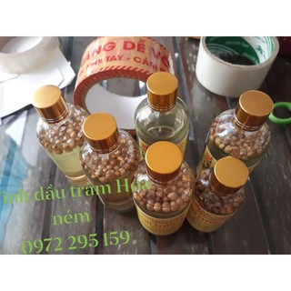 4 chai 100ml ngâm hoa ném + 1chai 10ml Tinh dầu tràm