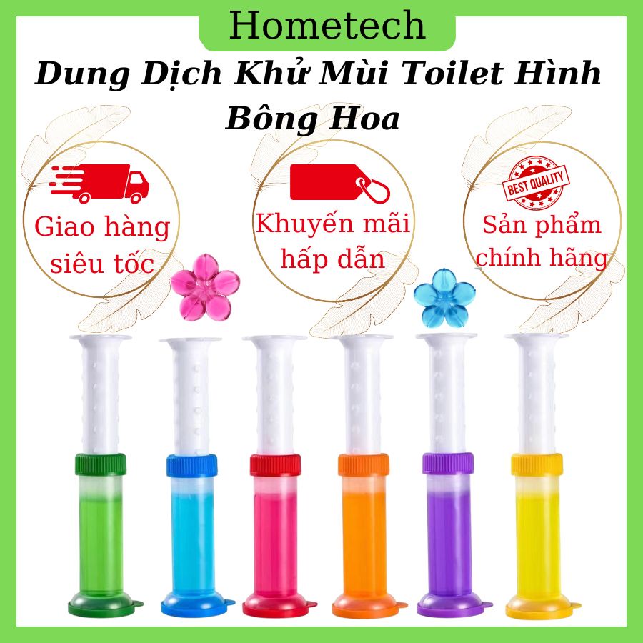 Gel Khử Mùi Nhà Vệ Sinh Bồn Cầu Bồn Rửa Mặt Dạng Ống Bơm Hình Hoa
