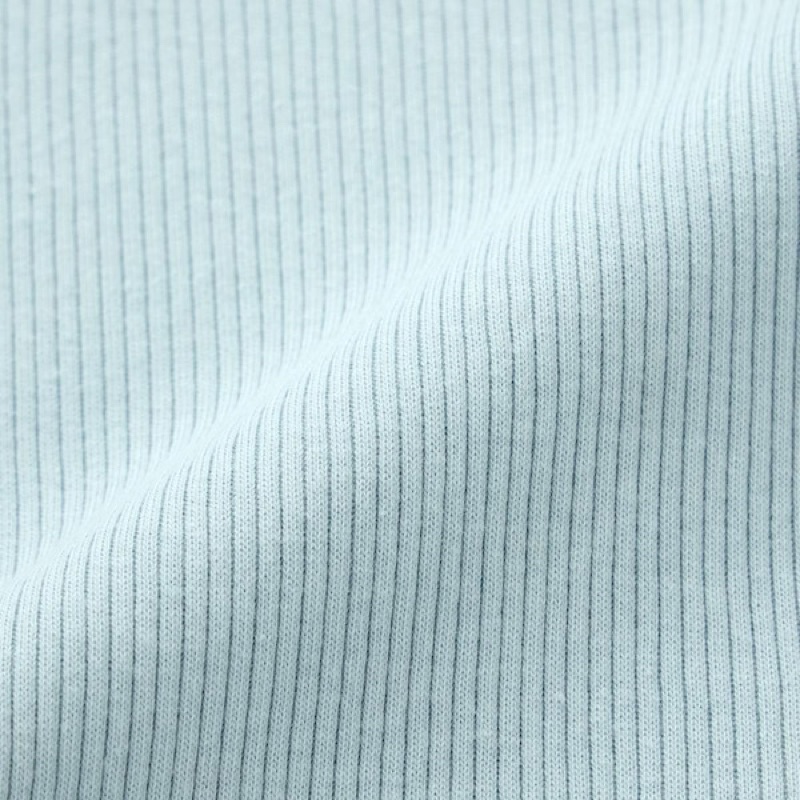 Áo thun tăm nữ cổ tròn ren ngắn tay dễ thương của GU - Nhật