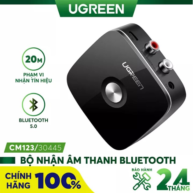 Thiết Bị Nhận Bluetooth 4.1 Musis Recceiver UGREEN 30445 - Bộ Thu Bluetooth Sound - Hàng Chính Hãng - 30445