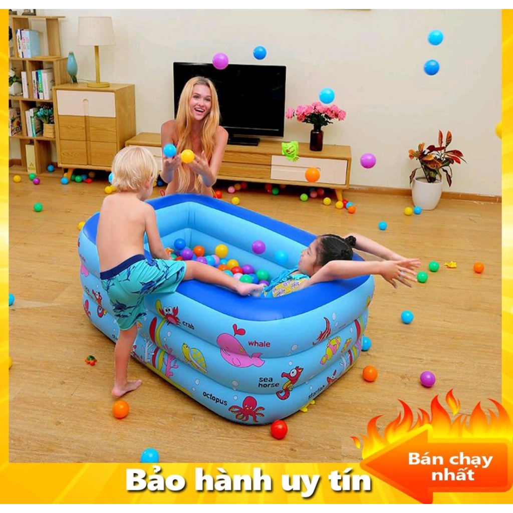 Bể bơi, Bể Bơi phao Trẻ Em 3 Tầng ⭐ Hồ Bơi Tắm Cho Bé1m5- HÀNG LOẠI 1