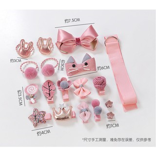 Set kẹp tóc xinh xắn cho bé gái
