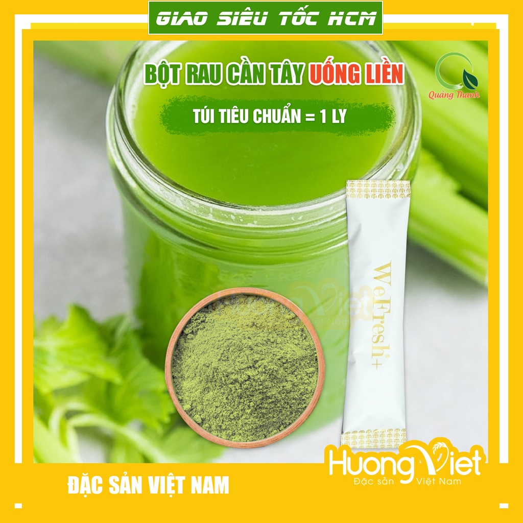 Bột rau má sấy lạnh, bột rau cần tây sấy lạnh nguyên chất Quảng Thanh giúp thanh nhiệt, tiêu chuẩn Châu Âu[TÚI DÙNG THỬ]