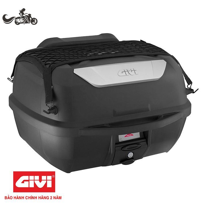 Thùng Sau 43 Lít Có Lưới Ràng Đồ Đựng 2 Nón Bảo Hiểm Mã E43NTL-ADV Hàng Chính Hãng GIVI Bảo Hành 2 Năm