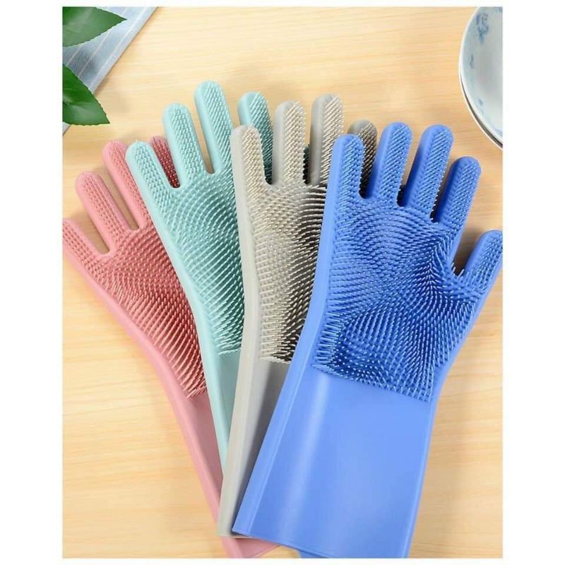 Găng tay rửa bát silicon rất dày và dai,siêu bền và tiện dụng
