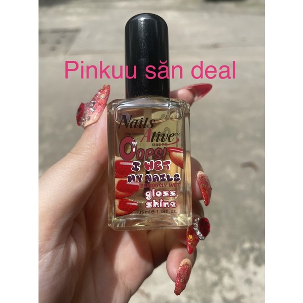 Nails Alive sơn bóng sơn móng tay Us 12$ I wet my nails Gloss Shine