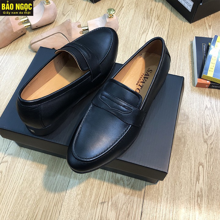 Giày da nam ĐẾ KHÂU CỰC BỀN✅ Giày lười nam da bò thật 100% 🎁 BĂNG ÉN THỜI TRANG🎁 BẢO HÀNH 12 THÁNG✅ MÃ K88 | BigBuy360 - bigbuy360.vn