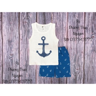 Sét bộ mỏ neo cực đẹp cho bé mềm mịn