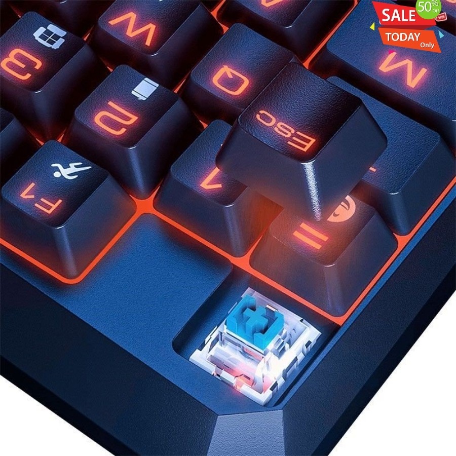 [Chính Hãng  - Sẵn] Bàn phím cơ một tay cho game thủ Baseus GAMO One-Handed Gaming Keyboard_LV704-BK - New 100%