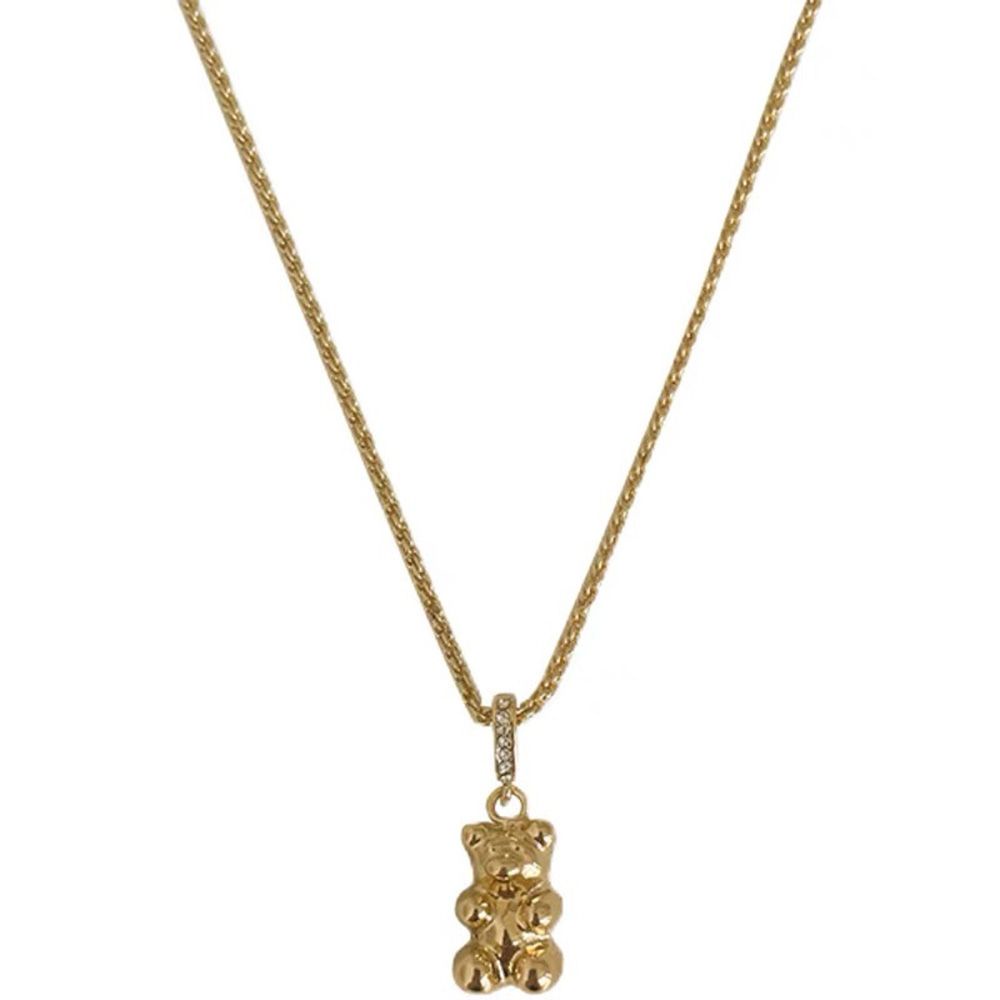 Mặt dây chuyền/ vòng cổ mặt hình chú gấu đính đá zircon dễ thương nhiều màu thời trang cho nữ