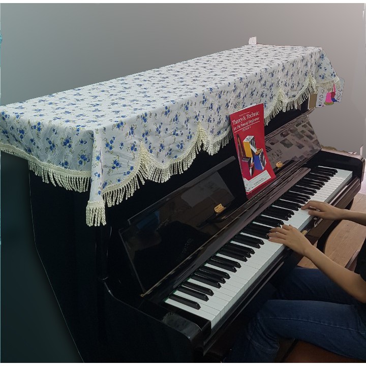 NEW ARRIVAL !Sản phẩm phủ đàn piano họa tiết thiên nhiên nhẹ nhàng, trong sáng, chất lượng vải cực đẹp