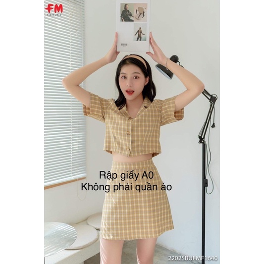 Rập giấy A0 bộ áo chân váy A Linh Lux
