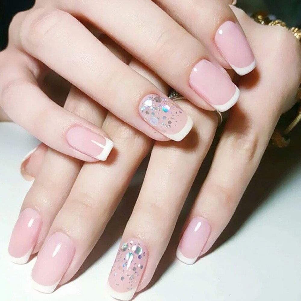 [Hàng mới về] Miếng Dán Trang Trí Móng Tay Họa Tiết Kẻ Sọc 3D Sành Điệu Thời Trang Tự Làm Độc Đáo