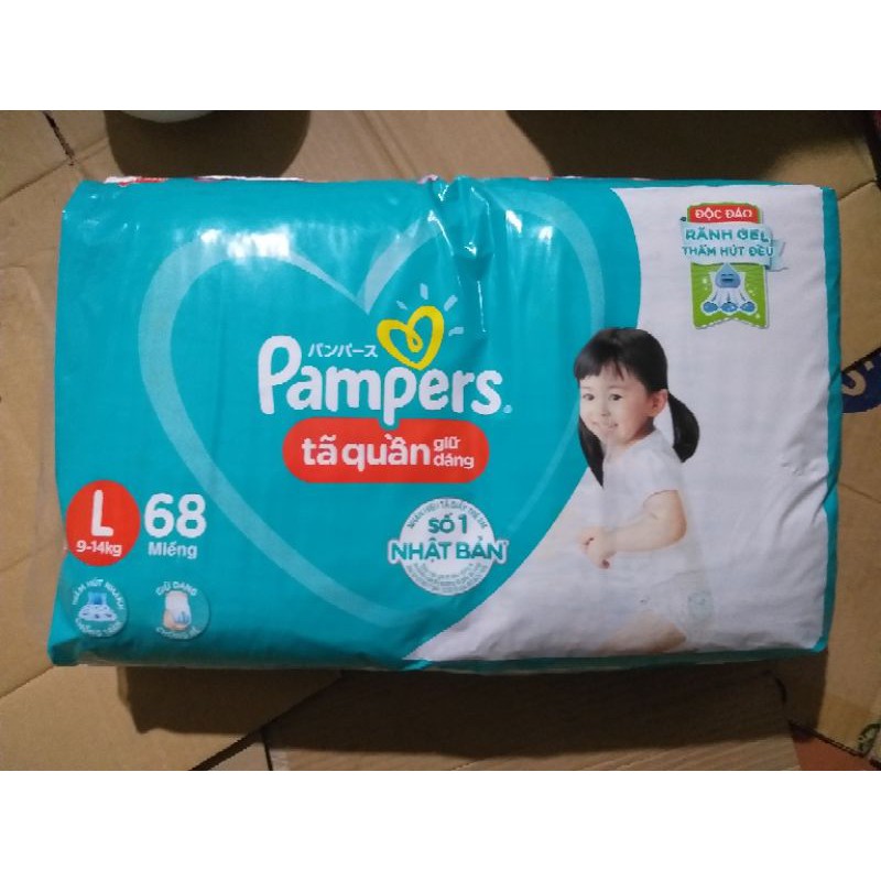 Bỉm quần Pamper M74, L68, XL62