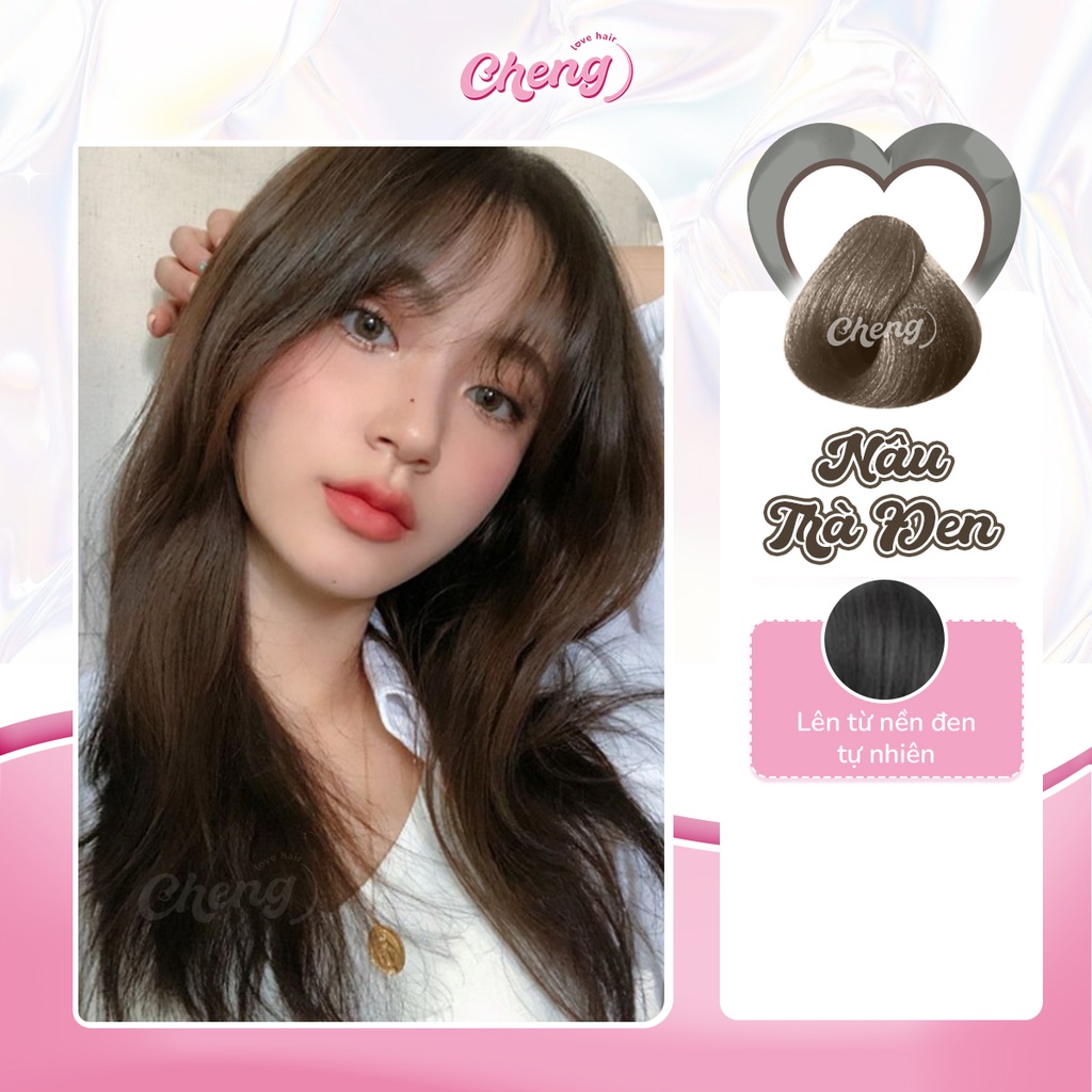 Thuốc Nhuộm Tóc Màu NÂU TRÀ ĐEN Không Tẩy | Chenglovehair, Chenglovehairs