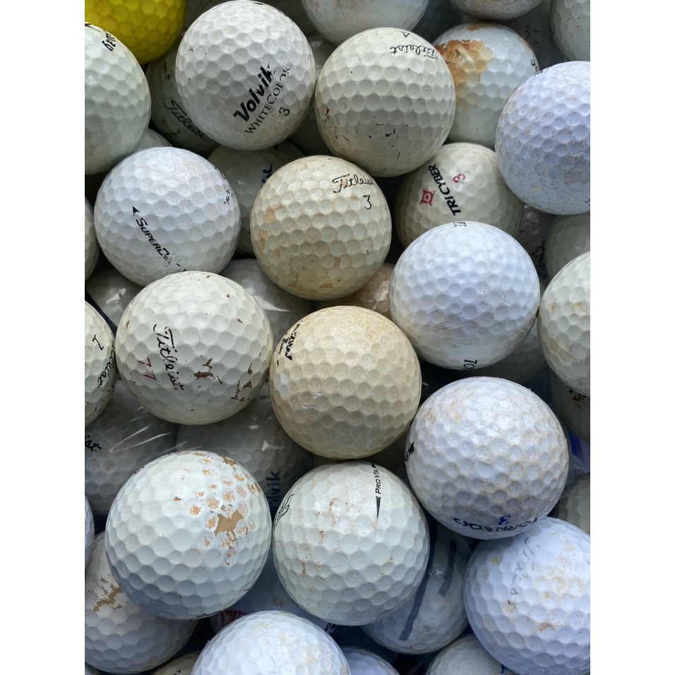 Bóng Tập Golf Các Thương Hiệu 3 Lớp - Loại Xấu (Combo10 quả)