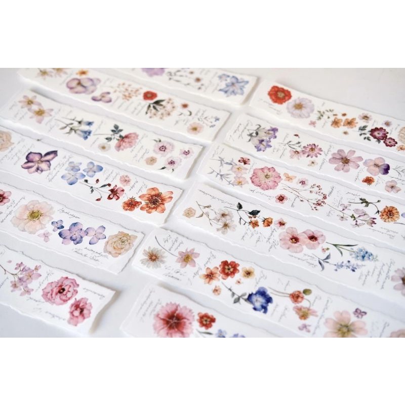 Krisna.room ♡ Freckles Tea vol.1- 1 chu kì 300cm cuộn băng dán Hoa xinh xắn