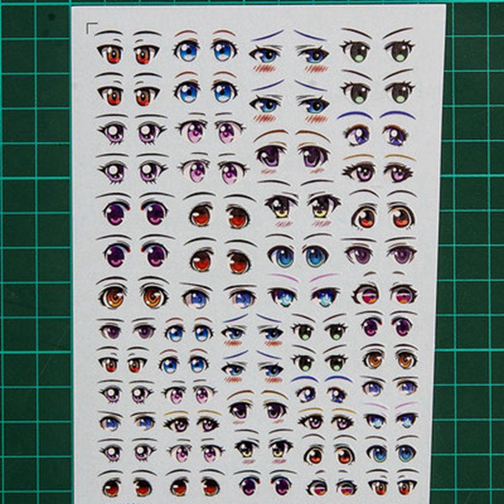 ORIENTLII 1 Tấm Sticker Hoạt Hình Dễ Thương Nhiều Kiểu Dáng Trang Trí Búp Bê