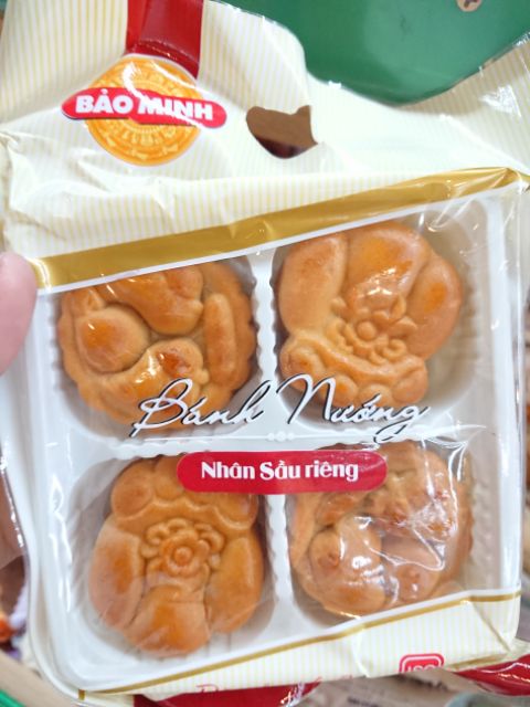 Bánh nướng nhân thập cẩm / sầu riêng / đậu xanh Bảo Minh gói 160gr mẫu bao bì mới