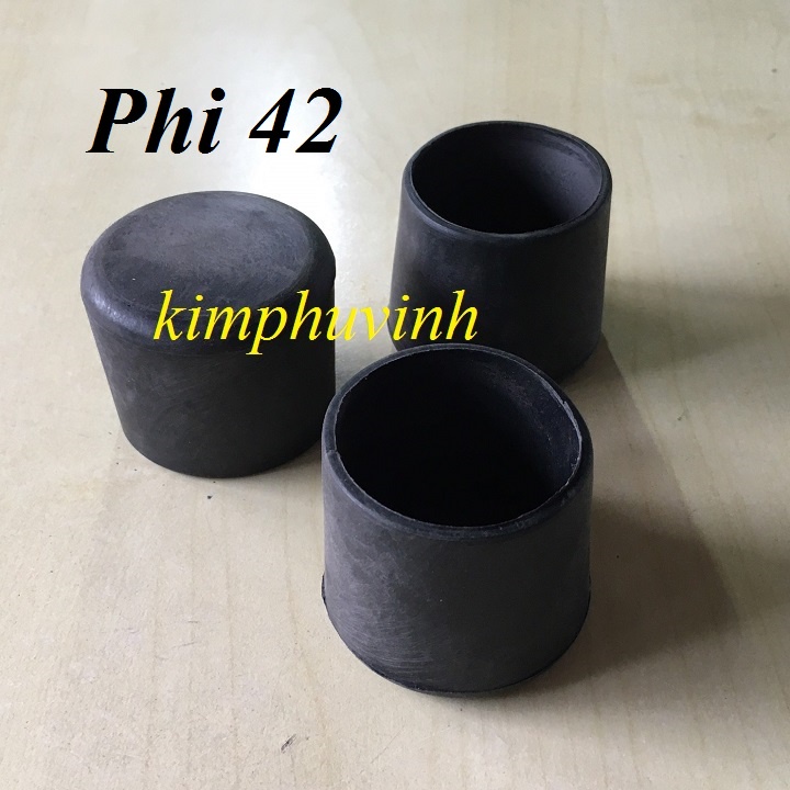 05 CÁI - NẮP CHỤP SẮT ỐNG - NÚT BỊT NHỰA SẮT TRÒN - BỊT NHỰA ĐẦU SẮT ỐNG