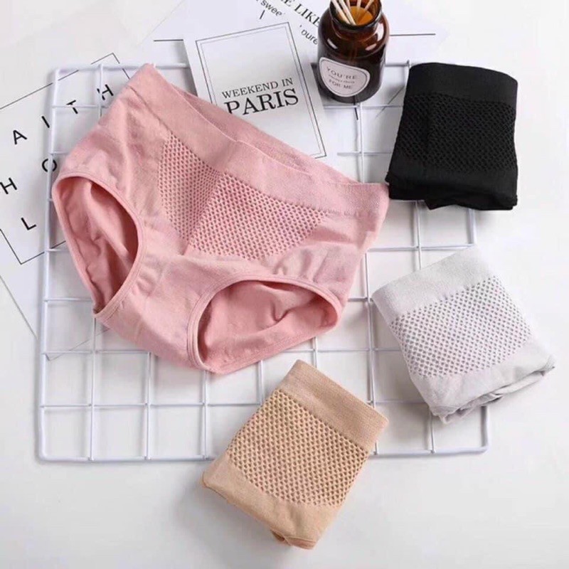 Quần lót cotton nâng mông kháng khuẩn kèm túi zip siêu sịn