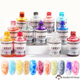 Sơn móng tay nghệ thuật họa tiết vân đá cẩm thạch