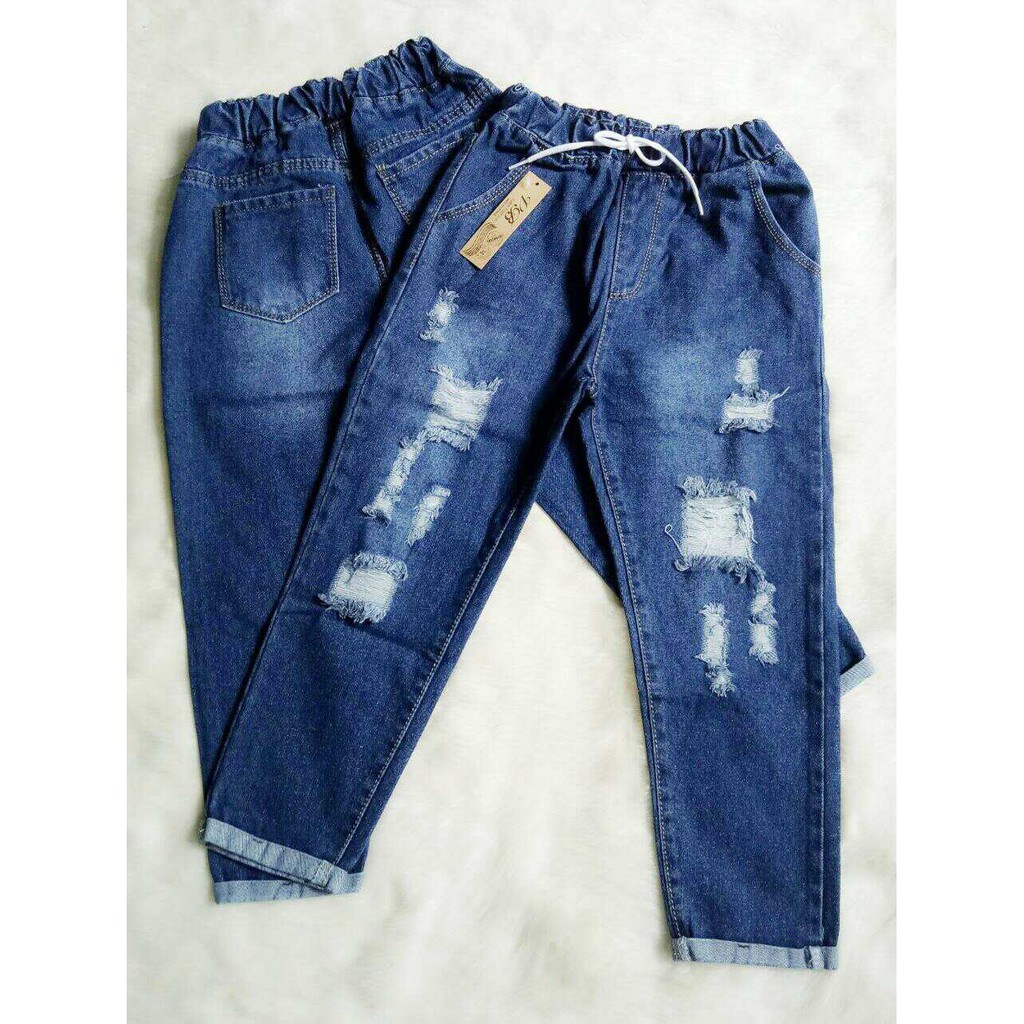 Quần Baggy Jean Lưng Thun Bigsize