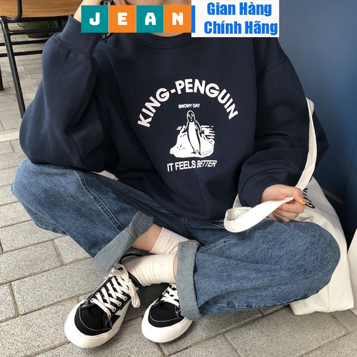 (ORDER) Áo Nỉ Nữ Mùa Thu Đông, Áo Sweater 2 Màu In Chữ 5D Form Rộng Tay Bồng Mẫu n01 Jean Store