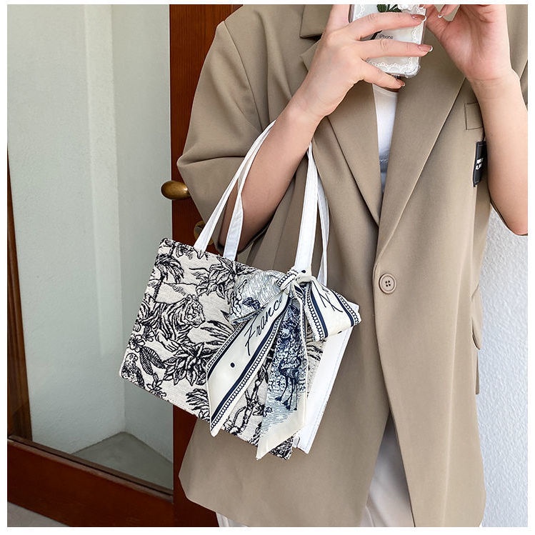 Túi xách Tote vải lanh Cotton thêu họa tiết thời trang 2021 | BigBuy360 - bigbuy360.vn