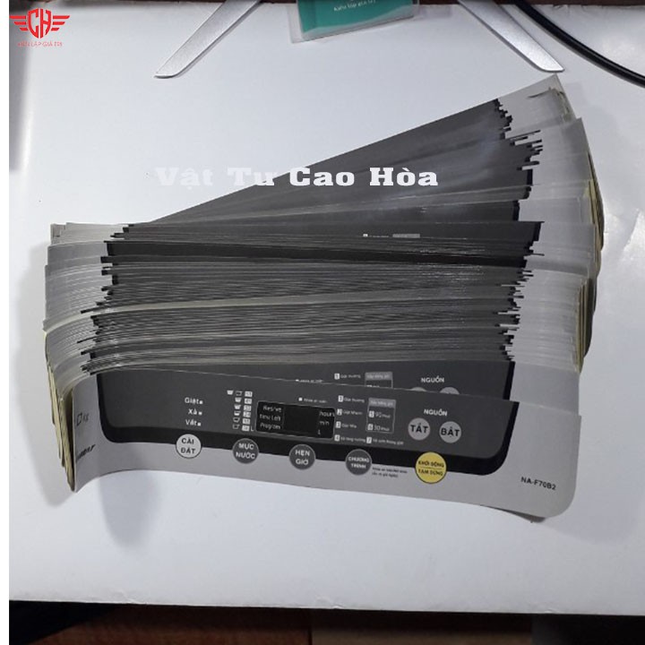 Tem phím máy giặt pana 7kg NA-F70B2 tem mặt phím