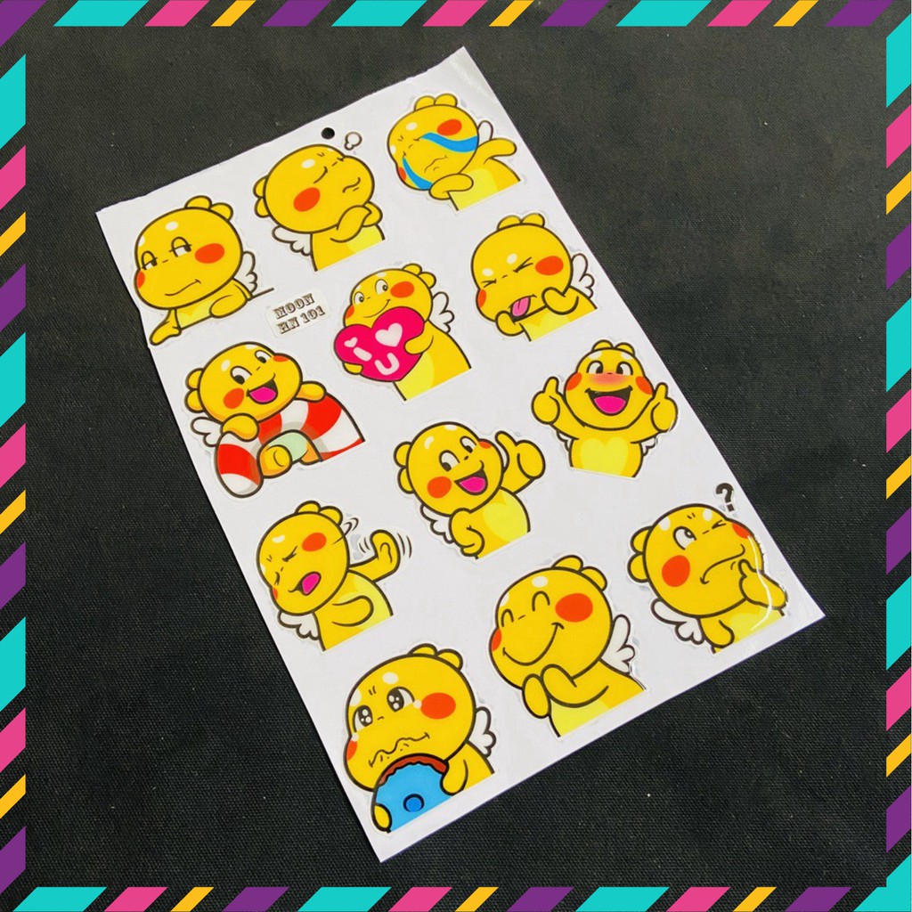 [CỰC RẺ] TẤM TEM DẬP NỔI NHIỀU LOGO MẪU KHỦNG LONG VUI TÍNH TRANG TRÍ XE SIÊU CHẤT