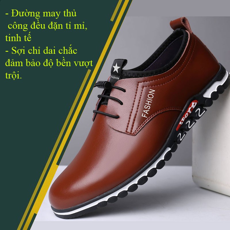 Giày tây nam đẹp hàng hiệu da bò cao cấp nhập khẩu Italy 2021 ST166 -  giày công sở nam da thật