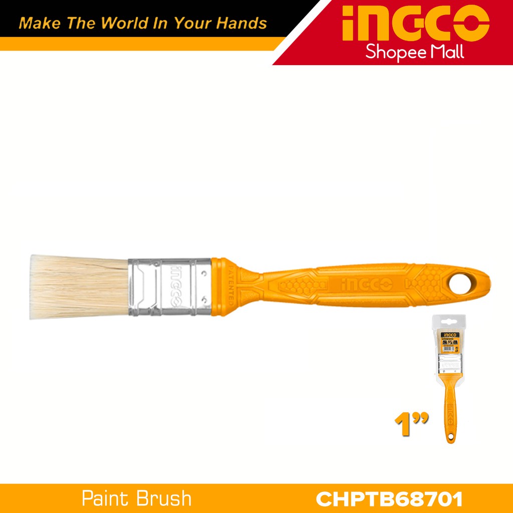 Cọ sơn 1 inch/ 1.5 INCH/ 2 INCH/ 3 INCH/ 4 INCH Ingco CHPTB68701 Dùng để sơn dầu
