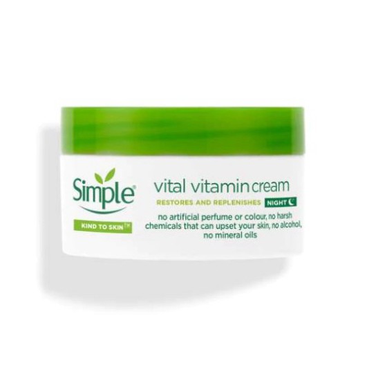 [Chuẩn Auth] Kem dưỡng ẩm Cho Da Ban Đêm Simple Kind To Skin Vital Vitamin Night 50ml Anna Cosmetics