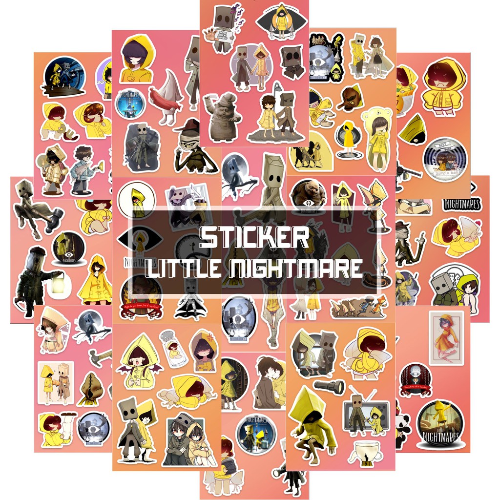 Hình Dán Trang Trí Nón Bảo Hiểm , Điện Thoại Chủ Đề Little Nighmares