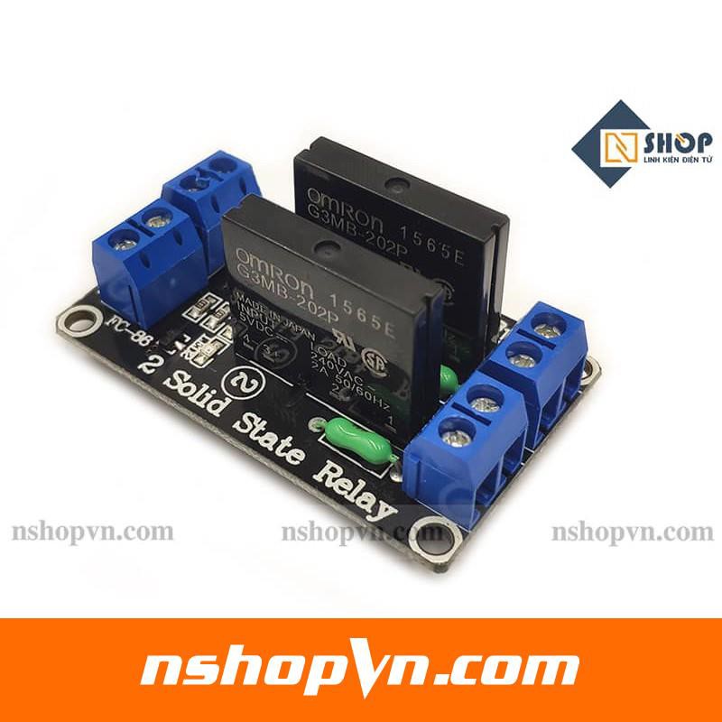 Module 1/2/4 Relay Rắn SSR 5VDC đóng ngắt điện thế AC với công suất tối đa 250V 2A