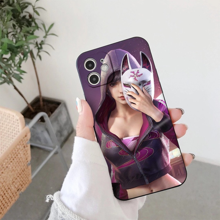 ỐP IPHONE BẢO VỆ CAM CHỐNG VÂN TAY CHỐNG BỤI vuông cạnh ốp lưng Nữ Chiến Binh full case 6 đến 13promax tr1210