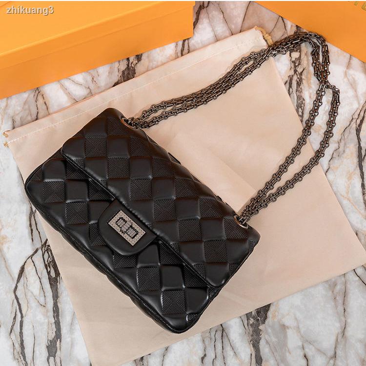 Túi Bé Gái Boutique Túi Nữ 2021 Hợp Thời Trang Da Thật Hình Thoi Dây Xích Túi Thời Trang Phù Hợp Với Vai Nhỏ Túi Đeo Vai Nhỏ Túi Vuông Nhỏ