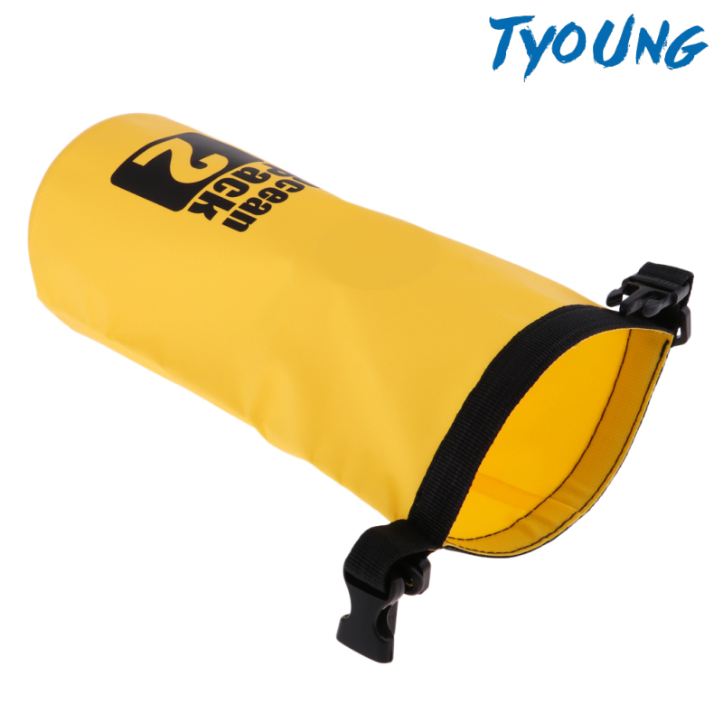 Túi Khô Pvc Chống Nước Màu Vàng Dung Tích 2l Cho Thuyền Kayak