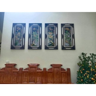 tranh thêu sẵn(tranh tứ quý)