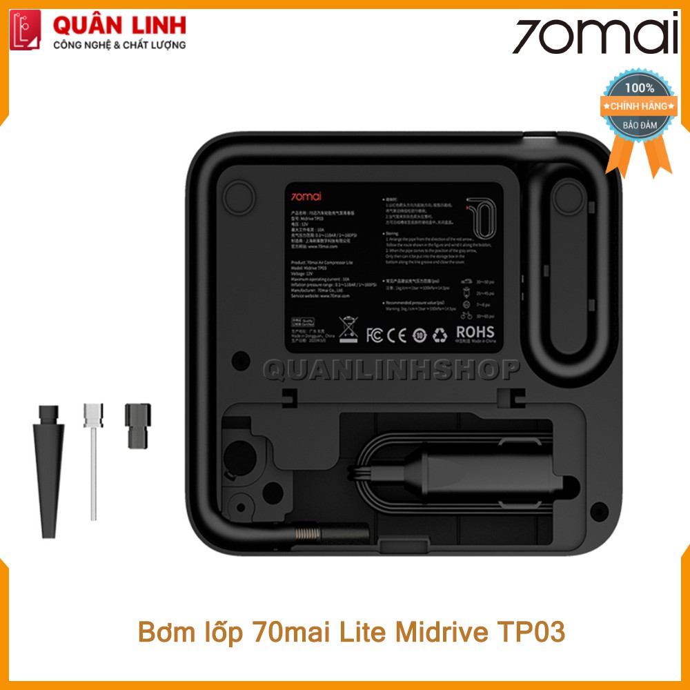 Máy bơm lốp xe ô tô 70MAI Lite Midrive TP03