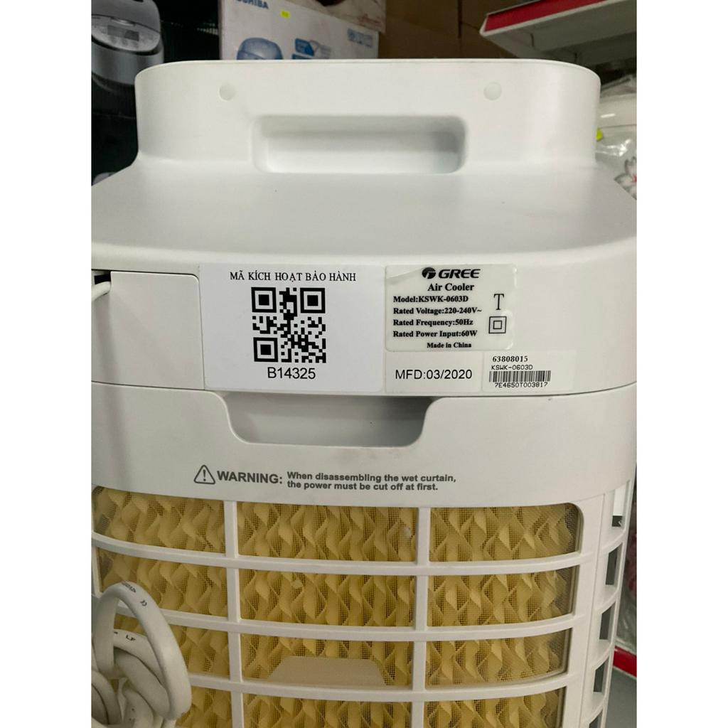 Quạt điều hoà Gree KSWK-0603D 6 lít remote - Hàng trưng bày