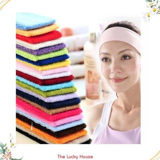 Băng đô giữ tóc trang điểm chất vải bông (Tắm/tập thể thao) mầu ngẫu nhiên