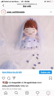 "Có Sẵn"Outfit cho Doll/ Labubu 17cm