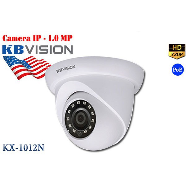 Camera IP Dome Hồng Ngoại 1.0 Megapixel KBVISION KX-1012N