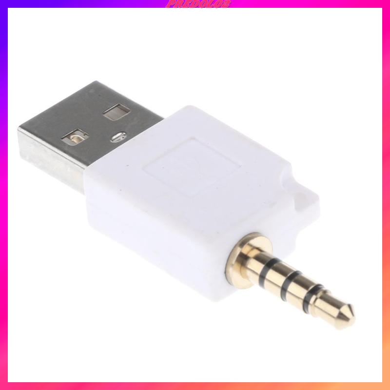 Dây Cáp Sạc Đồng Bộ Dữ Liệu USB 2 Trong 1 3.5mm Cho iPod Shuffle 1st 2nd Màu Đen