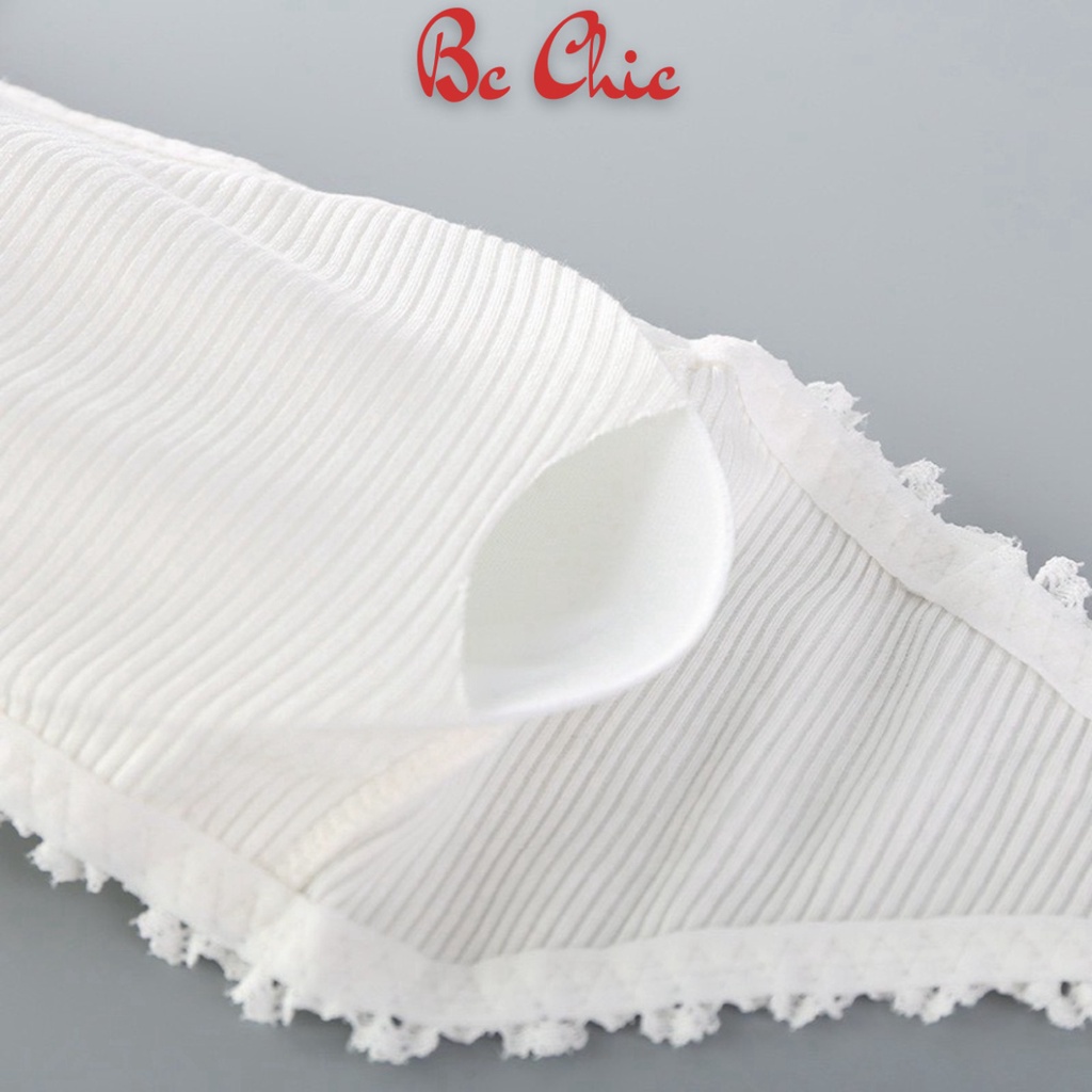 Áo Lót Nữ , Áo Bra Nữ cup ngực không dây phối viền ren điệu đà sexy quyến rũ B636 không dây BC_CHIC LINGERIE