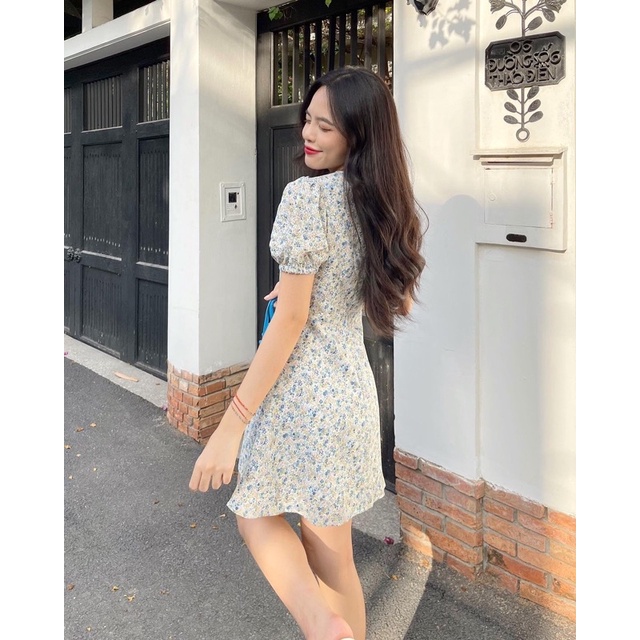 Đầm Váy Nữ Dáng Chữ A OLARI Cut Out Ngang Eo OL11