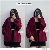 Áo Khoác Thun Nữ Stella| Khoác Thun Da Cá Form Rộng| Thời Trang Nữ | BigBuy360 - bigbuy360.vn